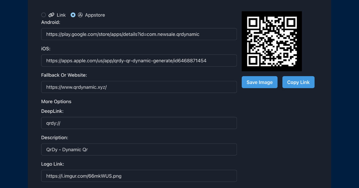 Create deferred deeplink with Qrdy